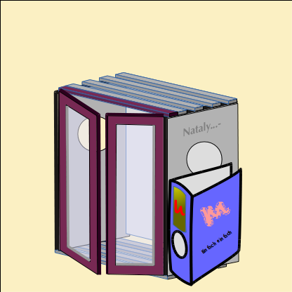 Vitrine niedrig breit