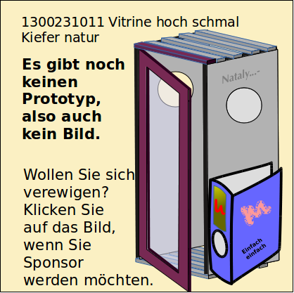 Cabinet hoch schmal Kiefer unbehandelt